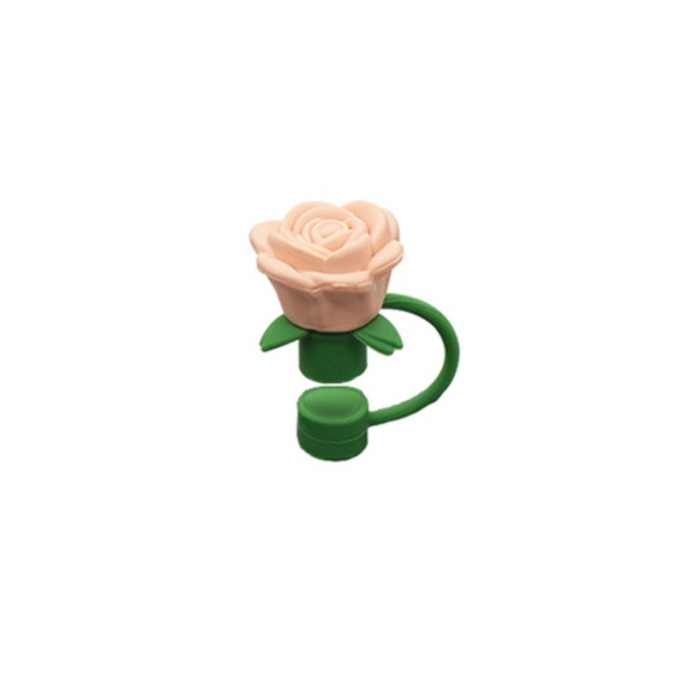 Heat-resistant Rose Flower Straw Cover Dust Proof Straw Covers Cap for Stanley Cup