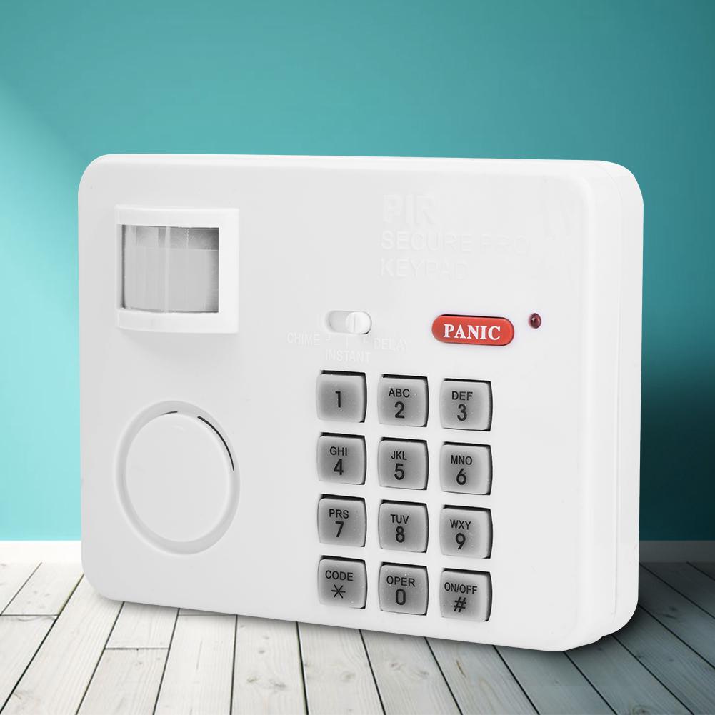 Wireless PIR Motion Sensor Alarm Password Home Security Keypad Remote Infrared Detectors
