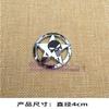 Personalized 3D Skull Pirate Round Sticker Decorative Body Sticker for Electric Vehicles and Motorcycles 4cm Creative Metal Sticker