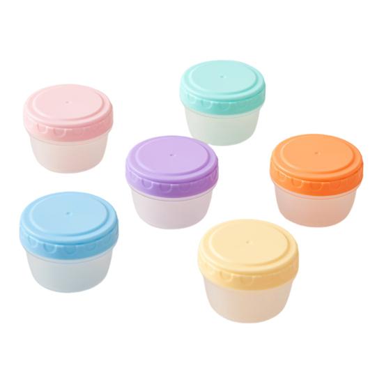 6Pcs Sauce Cup 60ml Leakproof Salad Dressing Container Reusable Condiment Dispenser for Picnics Traveling Kitchen Supplies
