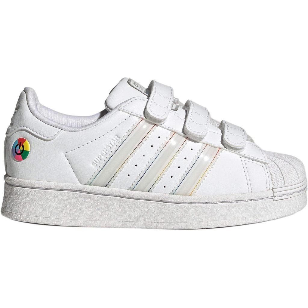 Kids' Sneakers adidas Superstar LED Lights Comfort Closure Cloud White Core Black (PS)