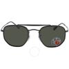 Ray Ban Marshal II Зеленые Классические G-15 Геометрические Унисекс Солнцезащитные Очки Rb3648m 002 58 52