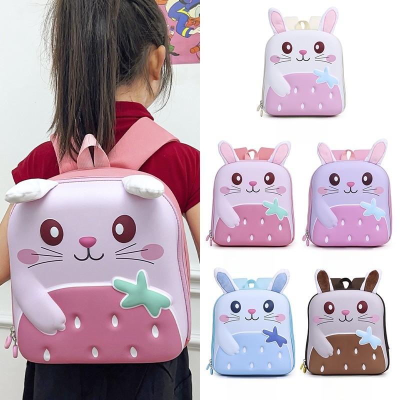 Childrens Cartoon Bunny Backpack With Breathable Lightweight Fabric For School Kids