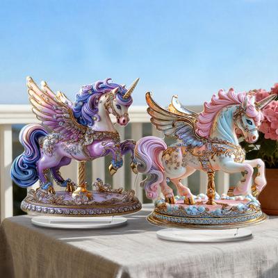 Акриловое украшение в виде лошади, 2D плоская лошадь, настольное украшение, коллекционный красочный конь, центральный элемент для года Лошади, Новый год, гостиная, спальня