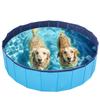 Foldable Dog Swimming Pool Kid Ball Pool Indoor Outdoor Summer Cool Bath Wash Bathtub 80-160CM Diameter Portable Pet Bathing Tub