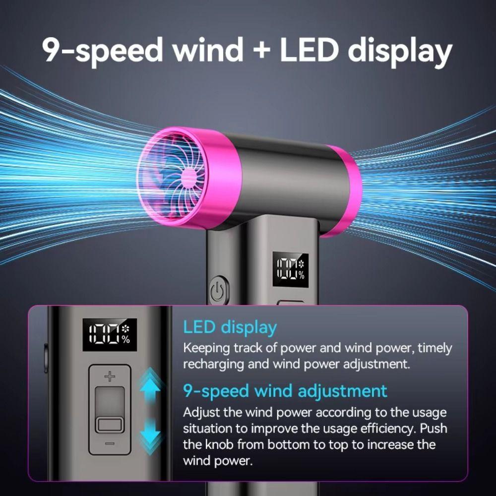 110000 об/мин мощный турбовентилятор бесщеточный двигатель холодный воздуходув ручной беспроводной фен для кемпинга