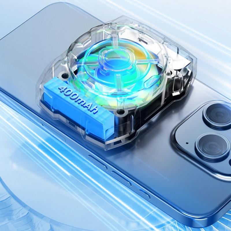 Cooling Fan Low Noise Heatsink for 15 14 13 Lightweight Magnetic Cooling Fan with Light 3 Speed Adjustable