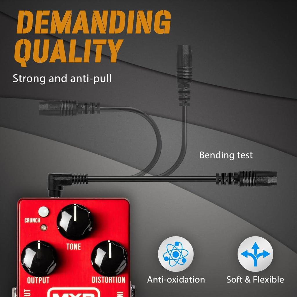 STRICH Effector Power Supply 6 Channel DC9V 1A Power Supply Electric Guitar Effector Pedal Adapter SPA-10