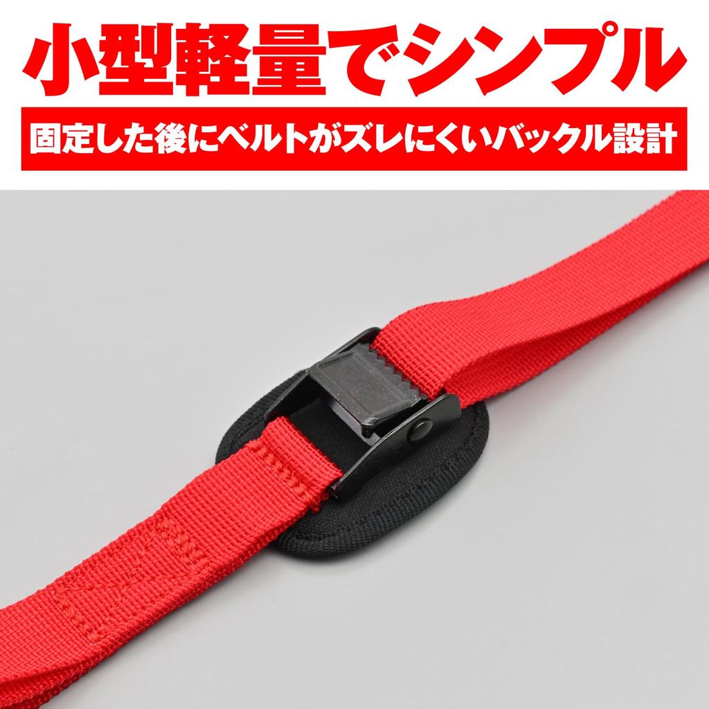 Daytona 42069 Ремень для крепления мотоцикла, Комплект из 2 шт., Тип с кулачковой пряжкой, Грузоподъемность 220,5