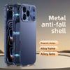Magnetic Metal Frame Phone Case for IPhone 17 Pro Max IPhone16 Pro Max 17 Pro New Lens Precision Hole Full Protection Matte Case