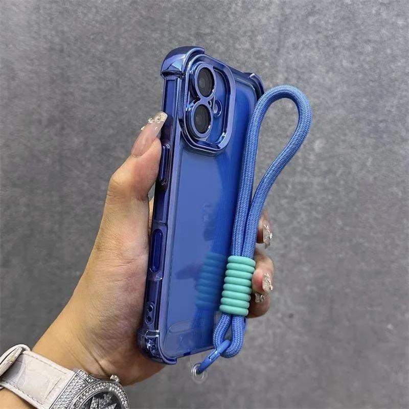 For Honor X8C X9C X7C X7A X9A X9B X7B GT Pro Power 50 Pro SE Magic 7 6 Lite 5 4 Pro Frame Casing With Strap Rope Soft Cover