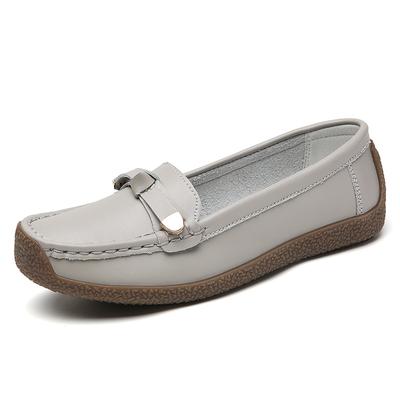 Мода Новые женские плоские кожаные плоские модные рабочие кожаные туфли для женщин любовь повседневные одинарные туфли для ходьбы защита для ног 35-42