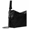 Tory Burch Fleming Adjustable Detachable Shoulder Strap Pleated Leather Tote Bag Large Women tote bags Black 183831-001