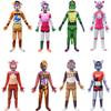 Kids Fnaf Horror Bear Jumpsuit Mask Outfit for Boys Girls Christmas Halloween Cosplay Costume