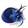 Шляпка-фасинатор с цветком, Формальная шляпа, Шляпа Федора, Заколка для волос, Сладкая заколка для волос с перьями, Головной убор для танцевального шоу