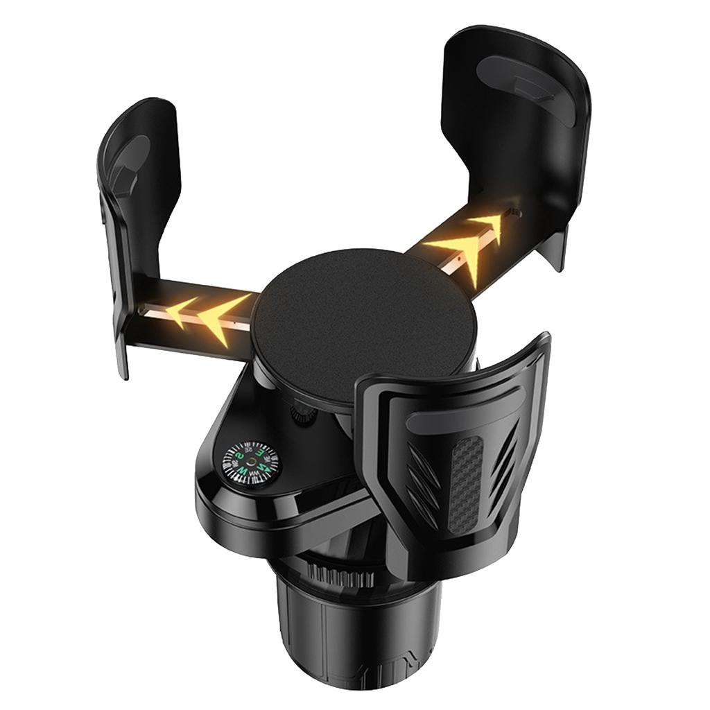 Multifunctional Car Cup Holder 2 In 1 Beverage Expander Adapter Base Tray 360 Degree Rotating Stand Organizer Slip-proof