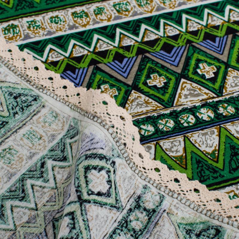 Этнический стиль Хлопок Льняной Полосатый Чехол для Стола Гостиничный Обеденный Стол Скатерть Пылезащитная Ткань Бытовая Пылезащитная Декоративная Скатерть