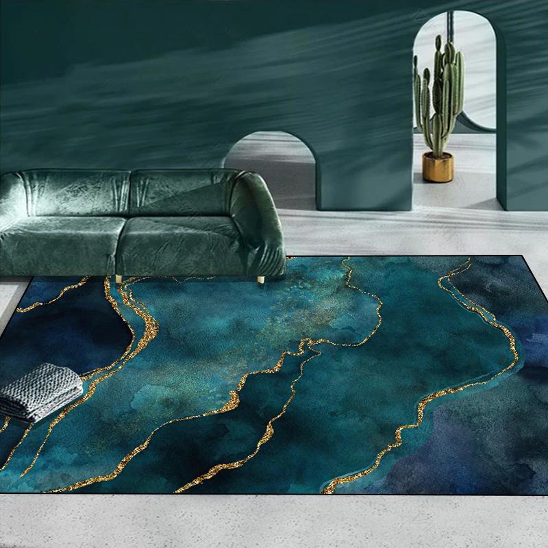 Украшение дома Зеленые ковры Гостиная Легкая роскошь Ковер Вечеринка Прихожая Декор Коврик для пола Спальня Гардеробная Мягкий ковер Противоскользящий
