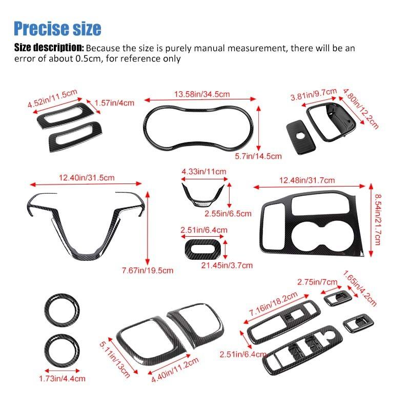 Декоративная панель рулевого колеса ABS, наклейка на приборную панель, подходит для Jeep Grand Cherokee 2016-2021, аксессуары для интерьера