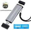 M.2 SSD Case NVMe USB Type-C Gen2 10Gbps PCIe SSD Case M2 SATA&NGFF M.2 NVME Enclosure Disk Box Direct Insertion M.2 SSD Case