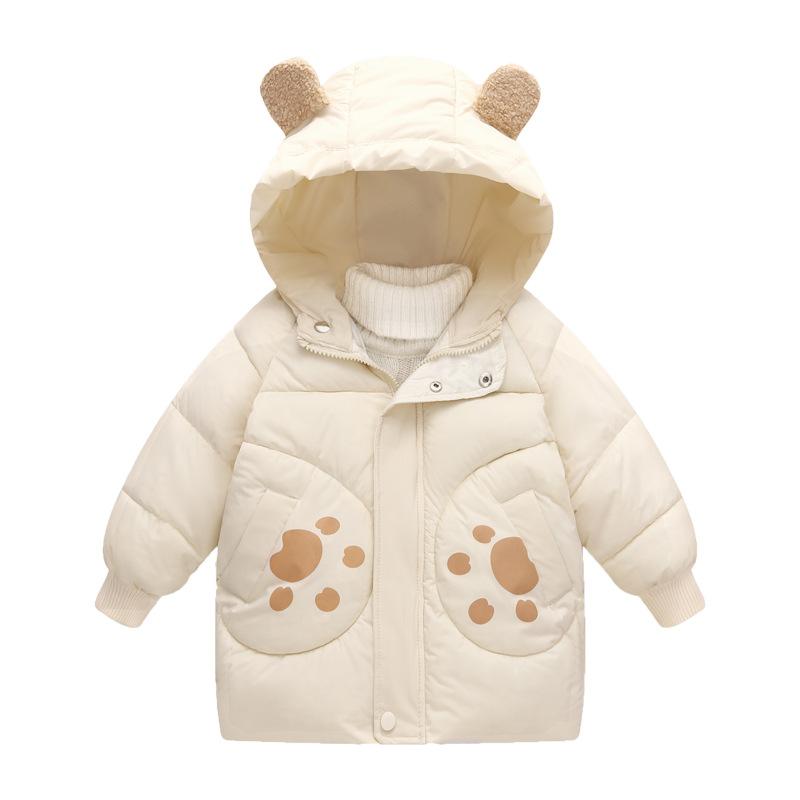 Детское хлопковое пальто, осенне-зимняя милая детская куртка с хлопковой подкладкой