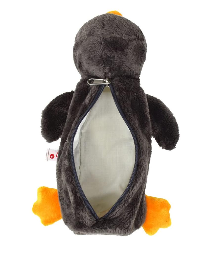NICI Фигурный кошелек Пушистый кошелек Кошелек Пенал Стильная мягкая игрушка Подарок Пингвин Носи Черный Ш16 x Г27 x В8см 48346