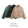 Kaslead New Arrival Women's Clothing Fashion Style Stylish Simple and Versatile Quilted Embroidery Hooded Cotton Coat Jacket 2969046