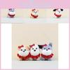 Lovely Dog Cartoon Keychain Plush Toy With Soft Fabric And Adorable Bow Detail