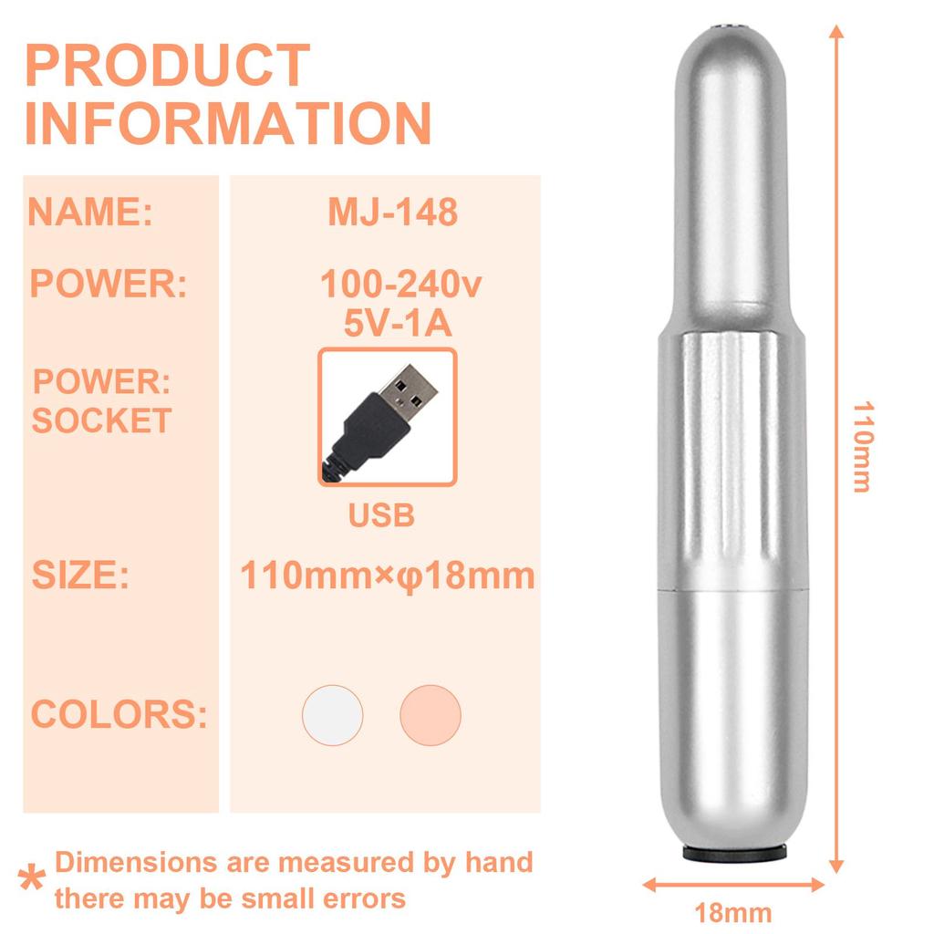 Electric Nail Drill Machine Professional Nail Drill Electric Manicure Machine USB Nail E-File Portable Nail Salon Drill Polisher