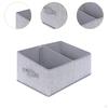 Foldable Storage Bin 2 Compartments Cube Basket Non Lidded Trapezoid Closet Organizer for Books