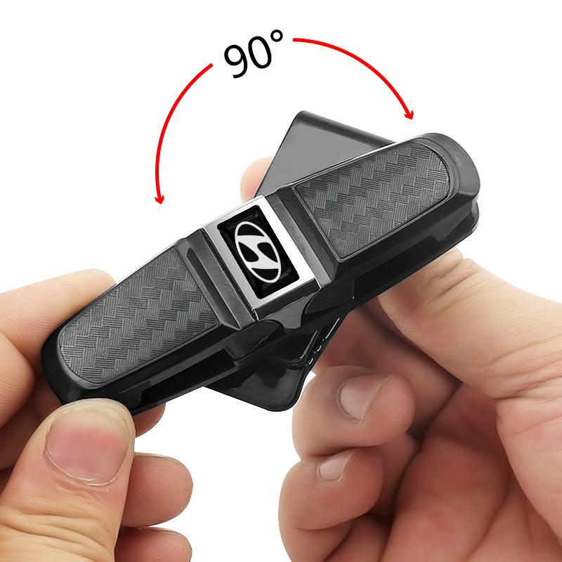 1 шт. Автомобильный солнцезащитный козырек Бокс для очков Универсальный зажим для солнцезащитных очков Карта Для Hyundai I30 I20 IX35 I40 Tucson Getz Sonata Veloster Elantra Solaris