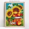 5D Diamond Painting Sunflower Full Round Diamond Embroidery Sale Flower Picture