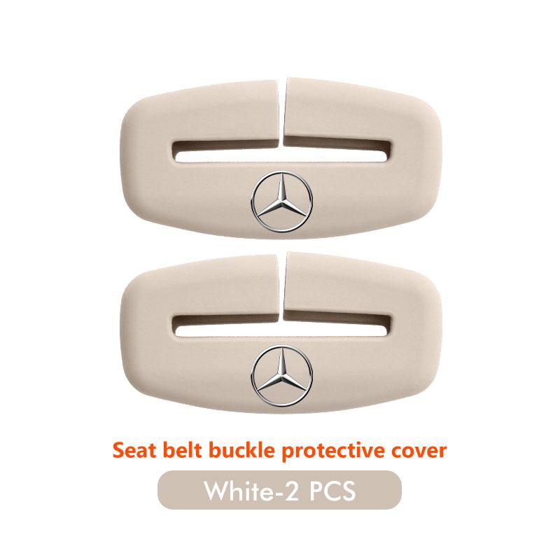 CQO1 Car Seat Belt Buckle Cover Anti Scratch Protector Interior Cover For Mercedes Benz CLK GLC W212 C200 C300 W203 W204 W205 W169