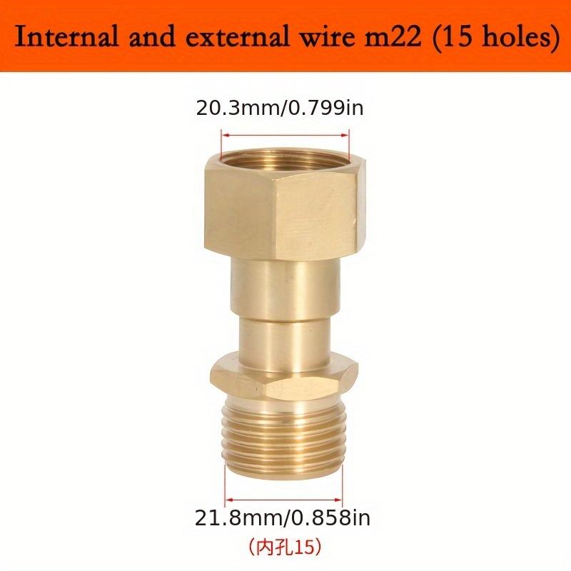Соединитель для мойки высокого давления M22x14-15мм Соединение шланга против ветра для мойки высокого давления