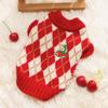 Lovely Pet Cherry Sweater Adjustable Cute Puppy Clothes Pet Gift Cat Warm Vest  Cosplay Party