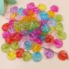 150Pcs DIY Beads With Hole Mixed Color Crafted Loose Beads Hand-Beaded Candy Color Pendant Flower Heart Shell Candy for Jewelry Making