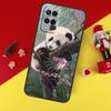 Чехол с рисунком панды, милого медведя, для Oppo A80 A60 A40 A15 A16 A17 A57 A94 A74 A54 A76 A96 A18 A38 A58 A78 A98 A6 A5 Pro
