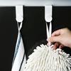 Multifunctional Hook Kitchen Garbage Bag Hook Rag Large Load-bearing Tool Punch-free Towel Hanger Kitchen Bathroom Door Hook