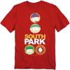 South Park Unisex Adult Solid Circles T-Shirt