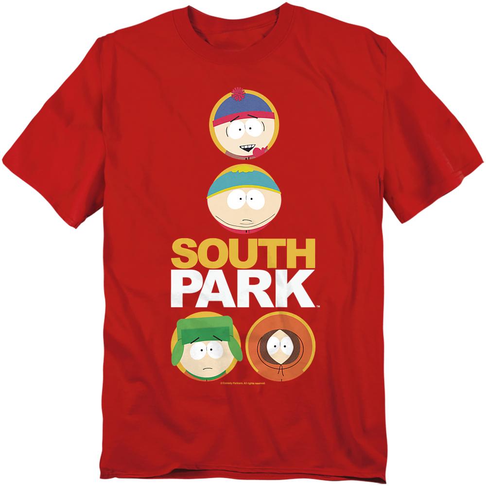 South Park Unisex Adult Solid Circles T-Shirt