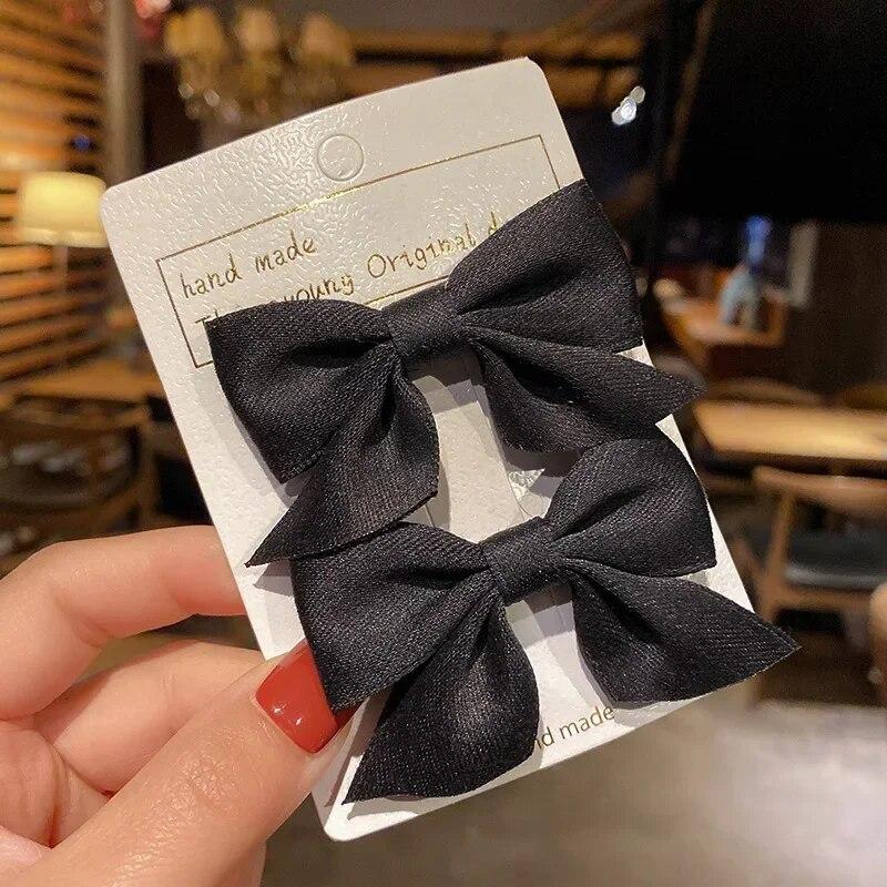 Новинка, 2 шт., корейские детские заколки для волос с бантом, милые заколки для волос принцессы для девочек, головные уборы для волос, детские аксессуары для волос для девочек