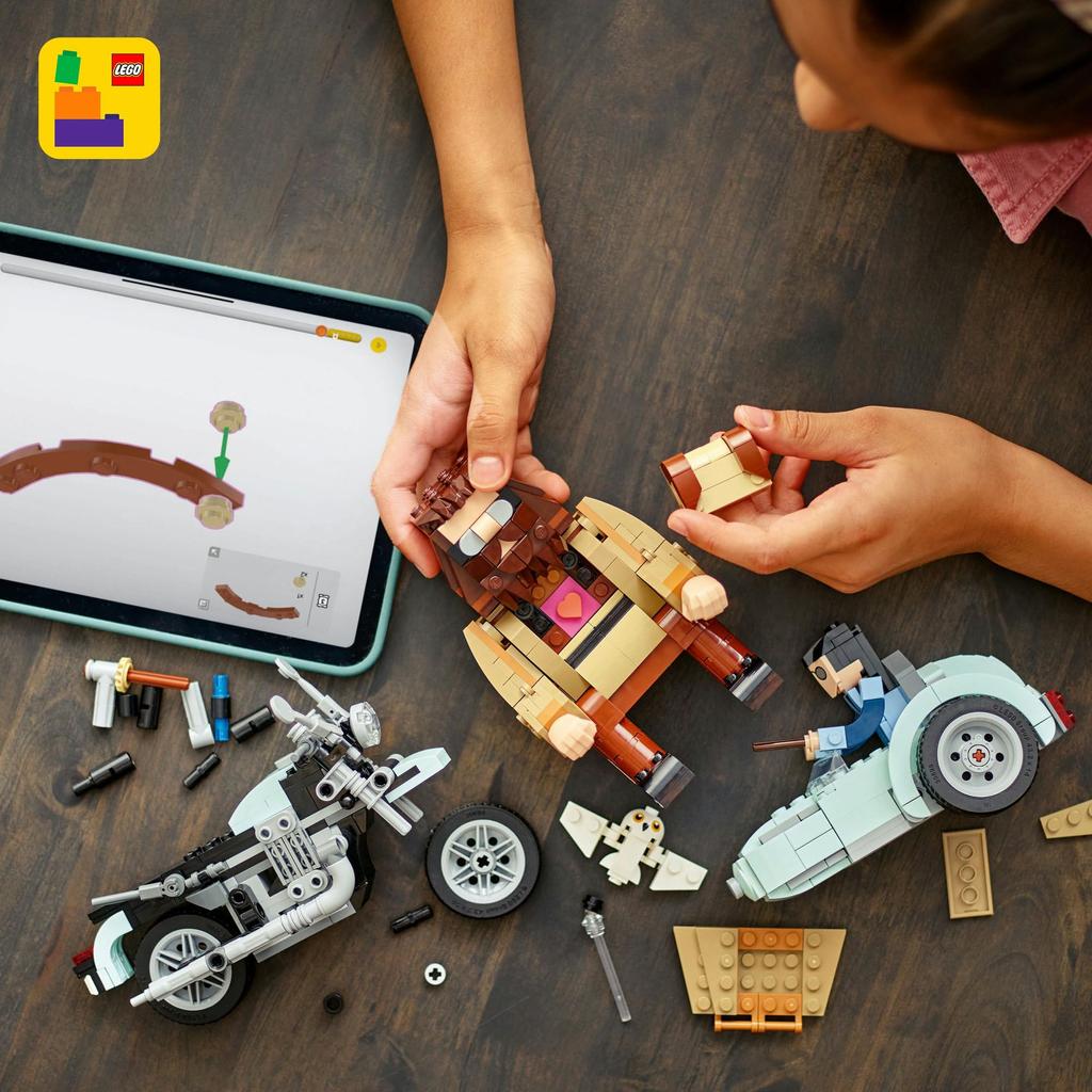 LEGO Гарри Поттер Хагрид Летающий Мотоцикл Езда Игрушка Подарок На День Рождения Блок Девочки Мальчики Дети 9 Лет 10 Лет 11 Лет Начальная Школа