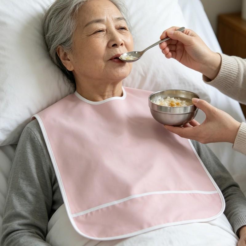 Waterproof Adult Bib Eating Elderly Bed Feeding Durable Stain-Resistant Kids Adults