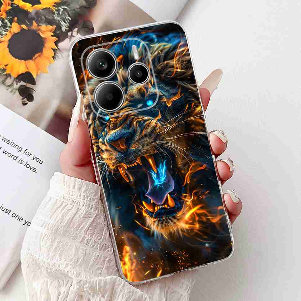 Чехол для Xiaomi Redmi Note 14 Pro 5G, красивый чехол с цветочным сердцем, мягкий силиконовый корпус для Redmi Note 14 Note14 4G, чехол