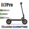 iScooter 2×1000W Dual-Drive Electric Scooter 48V17.5Ah, 60km/h High-Performance E-Scooter 10" All-Terrain Tires, APP Control Universal City E-Scooter