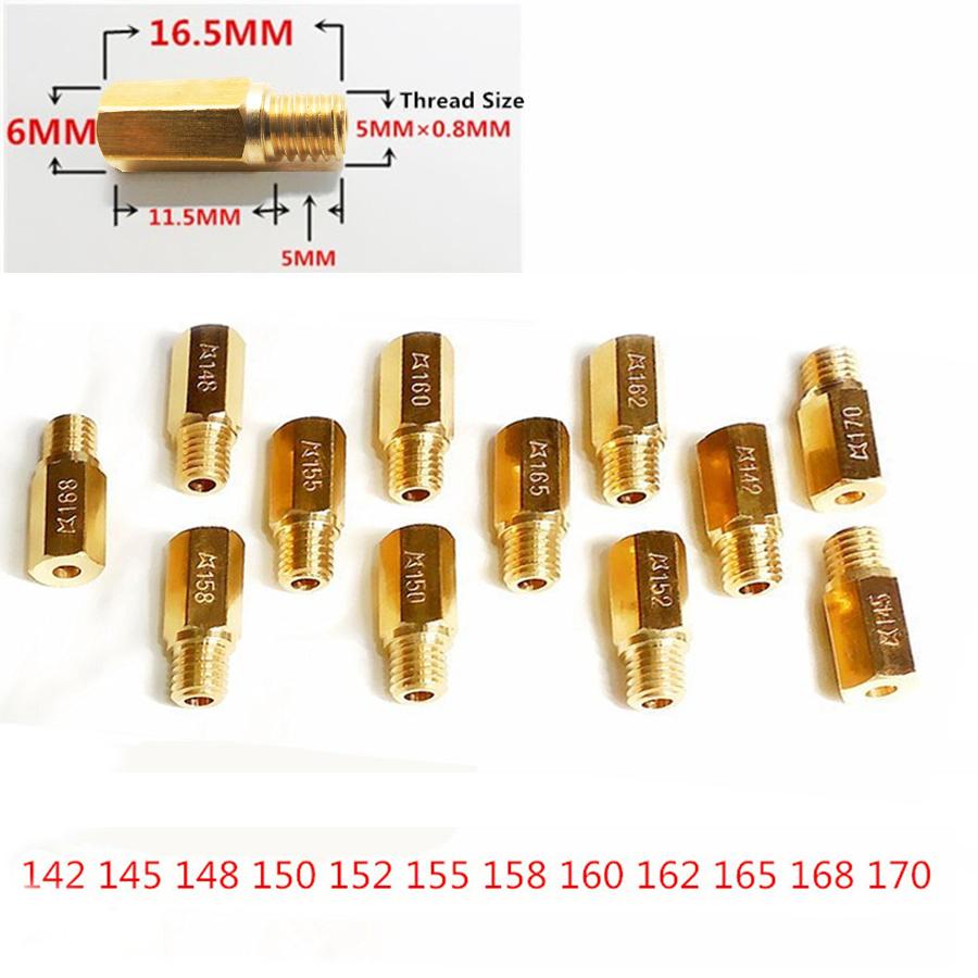 12 Pcs/Set Carburetor Main Injectors Nozzle #142 145 148 150 152 155 158 160 162