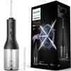 Беспроводной ирригатор Philips Sonicare 3000 Струйная промывка полости рта HX3826 23 Черный труднодоступные промежутки X-образный поток воды 2 режима насадки