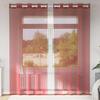 VidaXL Voile Curtains with Eyelets 2 Pcs Bordeaux Red, Net Curtain, Sheer Curtain, Window Voile, Treatment 4102158