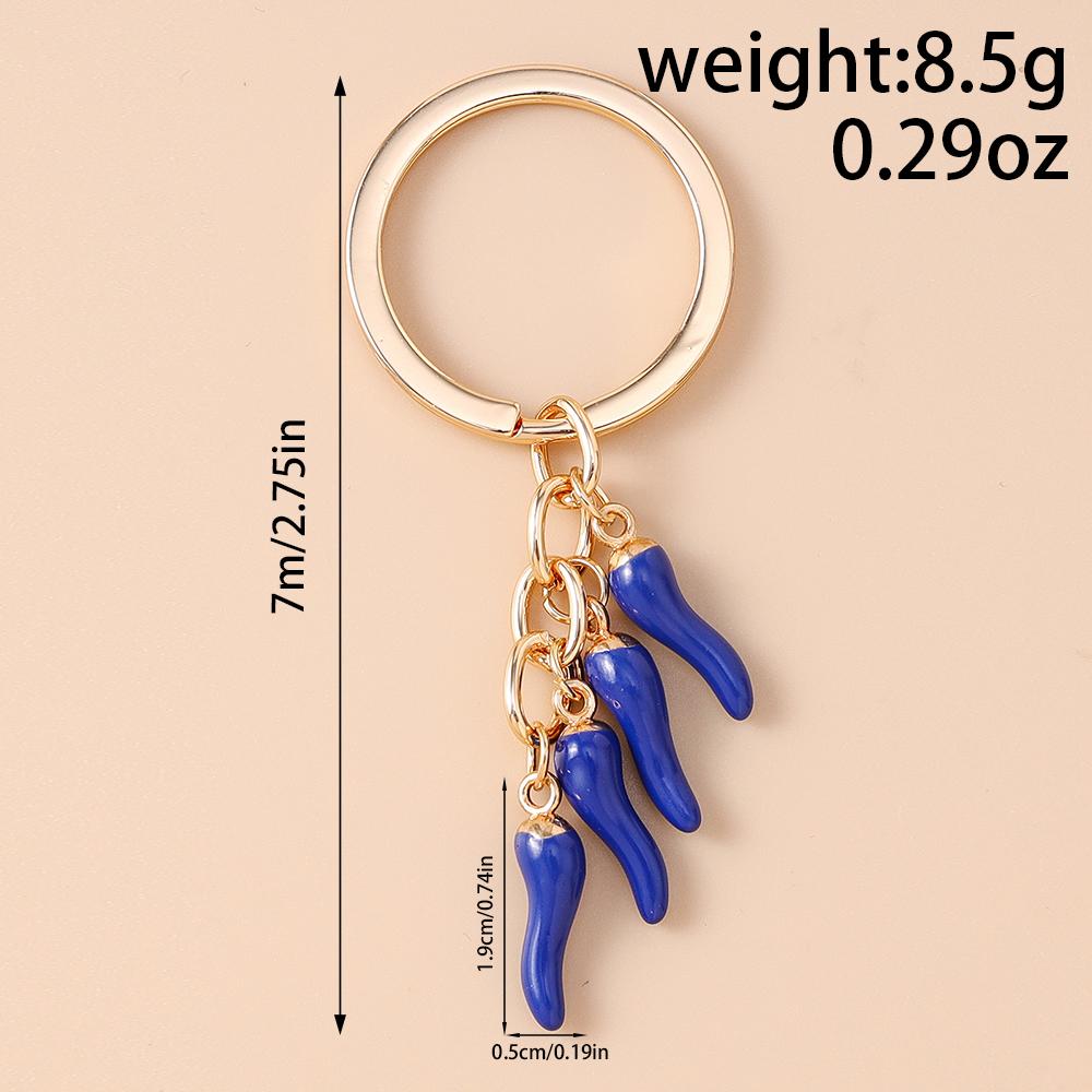 Cute Simulation Chili Keychain Women Girls Pepper Key Ring Pendants for Handbag Decor DIY Handmade Key Chain Jewelry Gifts