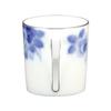 Кружка Okura Art Pottery в стиле «Синяя роза», для кофе/чая, прибл.. 320 куб. см, Сделано в Японии, 127C/8011-S
